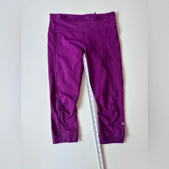 Lululemon Run For Days Crop Leggings Vibrant Purple Cropped pants - Picture 4 of 6